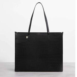 BÉIS The Work Tote in Black Croc